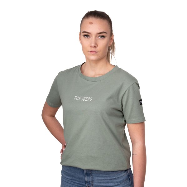 FORSBERG T-Shirt mit Brustlogo Damen