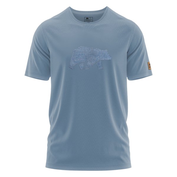 FORSBERG T-Shirt mit Denim-Brustlogo