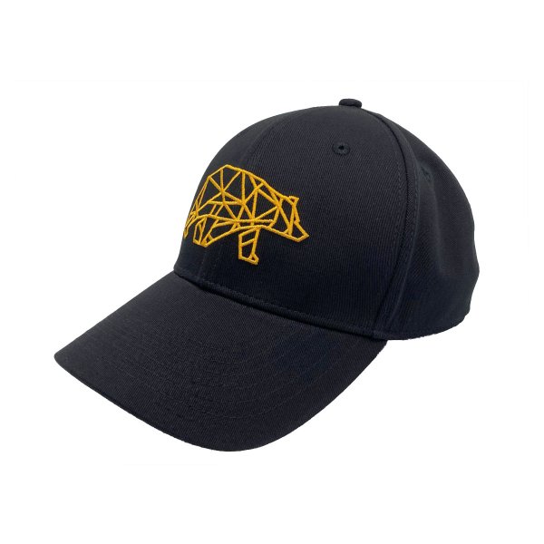 FORSBERG schwarze Cap mit gelbem Logo