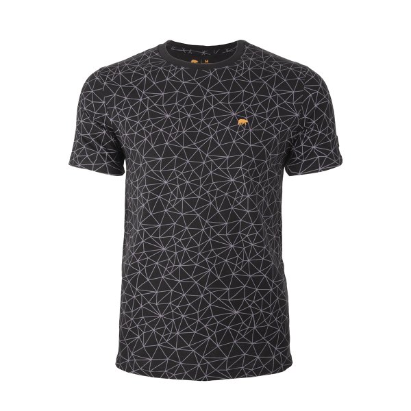 FORSBERG T-Shirt mit Polygonmuster