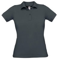 Damen Poloshirt einfarbig aus Baumwolle